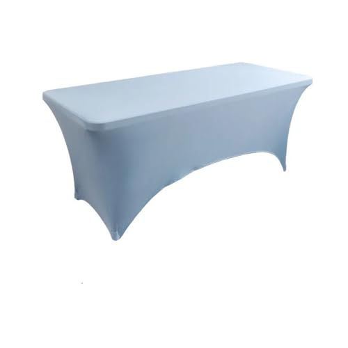 Hochzeitsdekoration Tischdecken Farbe Tischdecke Elastische Bankett Langer Tisch Rechteckig Hotel Geburtstagsfeier Tagungsraum, Himmelblau, 4FT 122x60x76cm Größe von CSHWXY