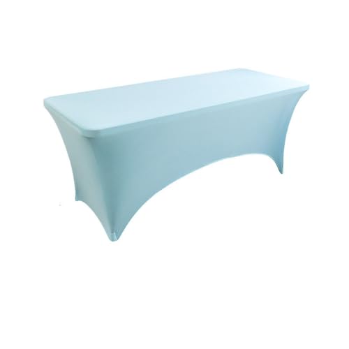 Hochzeitsdekoration Tischdecken Farbe Tischdecke Elastische Bankett Langer Tisch Rechteckig Hotel Geburtstagsfeier Tagungsraum,Grün,8FT 243x74x76cm Größe von CSHWXY