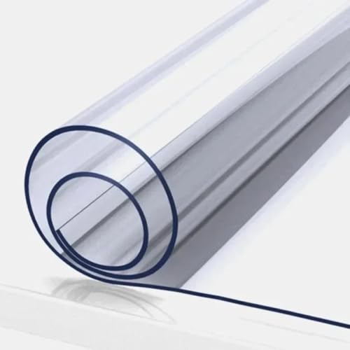 PVC-Tischdecke, rechteckig, transparent, dick, aus Kunststoff, Tischset, waschbar, Esstisch, weiches Glas, 2,0 mm, 50 x 100 cm PVC-Tischdecke, rechteckig, transparent, dick, aus Kunststoff, Tischset, waschbar, Esstisch, weiches Glas, 2,0 mm, 50 x 100 cm von CSHWXY