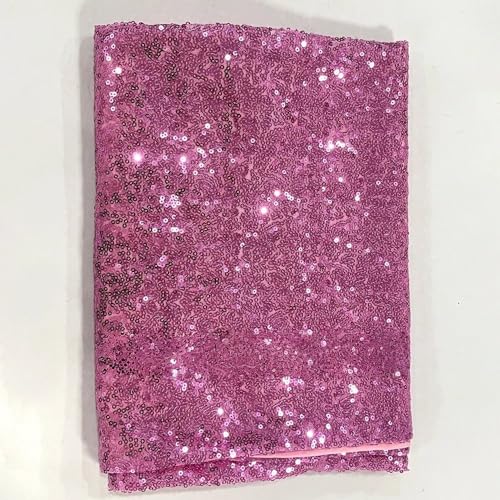 Pailletten Gürtel Hintergrund Stoffbezug Hochzeit Glitzer Geburtstag Babyparty Fotografie Hintergründe Veranstaltung Party Dekorationen, Rosa, 3,3 x 5,9 Fuß (100 x 180 cm) von CSHWXY