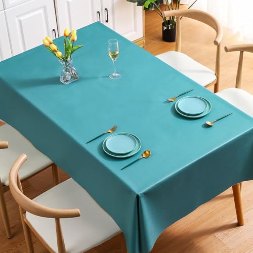 Rechteckige PVC-Tischdecke, Hoteltisch, ölbeständig, wasserdicht, Antifouling-Abdeckung, einfarbige Tischdecke für Mahlzeiten im Freien, B3126G, 100 x 160 cm Rechteckige PVC-Tischdecke, Hoteltisch, ölbeständig, wasserdicht, Antifouling-Abdeckung, einfarbige Tischdecke für Mahlzeiten im Freien, B3126G, 100 x 160 cm von CSHWXY