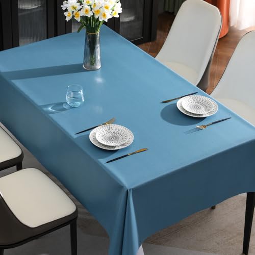 Rechteckige PVC-Tischdecke, Hoteltisch, ölbeständig, wasserdicht, Antifouling-Abdeckung, einfarbige Tischdecke für Mahlzeiten im Freien, B3126L, 100 x 160 cm Rechteckige PVC-Tischdecke, Hoteltisch, ölbeständig, wasserdicht, Antifouling-Abdeckung, einfarbige Tischdecke für Mahlzeiten im Freien, B3126L, 100 x 160 cm von CSHWXY