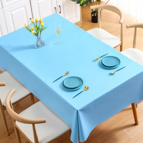 Rechteckige PVC-Tischdecke, Hoteltisch, ölbeständig, wasserdicht, Antifouling-Abdeckung, einfarbige Tischdecke für Mahlzeiten im Freien, B3126SL, 120 x 170 cm Rechteckige PVC-Tischdecke, Hoteltisch, ölbeständig, wasserdicht, Antifouling-Abdeckung, einfarbige Tischdecke für Mahlzeiten im Freien, B3126SL, 120 x 170 cm von CSHWXY