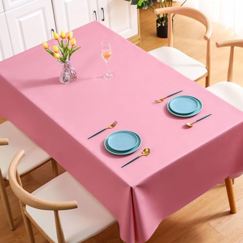 Rechteckige PVC-Tischdecke, Hoteltisch, ölbeständig, wasserdicht, Antifouling-Abdeckung, einfarbige Tischdecke für Mahlzeiten im Freien, B3126Y, 100 x 160 cm Rechteckige PVC-Tischdecke, Hoteltisch, ölbeständig, wasserdicht, Antifouling-Abdeckung, einfarbige Tischdecke für Mahlzeiten im Freien, B3126Y, 100 x 160 cm von CSHWXY
