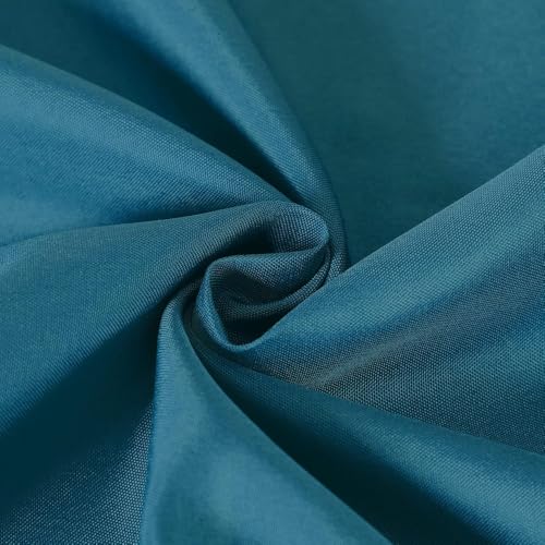 Runde Tischdecken, schmutzabweisend und waschbar, Polyestergewebe, Tischdecken für Hochzeitsfeiern, Bankette, Versammlungen, Pfauenblau, rund, 132 Zoll Runde Tischdecken, schmutzabweisend und waschbar, Polyestergewebe, Tischdecken für Hochzeitsfeiern, Bankette, Versammlungen, Pfauenblau, rund, 132 Zoll von CSHWXY