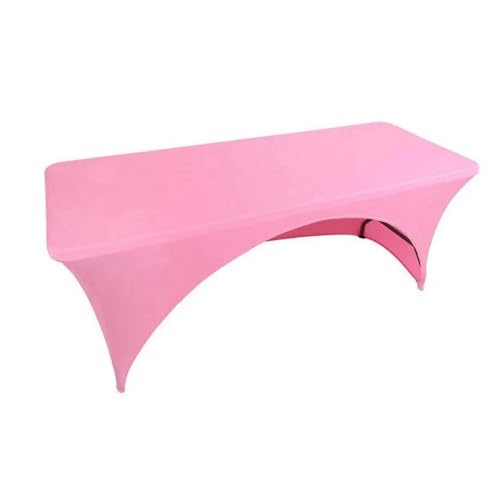 Tischdecke aus Spandex für Hochzeiten, rechteckig, eine Seite offen, für Gästepartys, schönes Design, langlebig, Rosa, 122 x 60 x 76 cm Tischdecke aus Spandex für Hochzeiten, rechteckig, eine Seite offen, für Gästepartys, schönes Design, langlebig, Rosa, 122 x 60 x 76 cm von CSHWXY