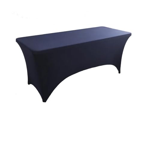 Tischdecken für Hochzeitsdekoration, farbig, elastisch, für Bankette, Lange Tische, rechteckig, für Hotel, Geburtstagsfeiern, Konferenzräume, Marineblau, 183 x 74 x 76 cm Tischdecken für Hochzeitsdekoration, farbig, elastisch, für Bankette, Lange Tische, rechteckig, für Hotel, Geburtstagsfeiern, Konferenzräume, Marineblau, 183 x 74 x 76 cm von CSHWXY