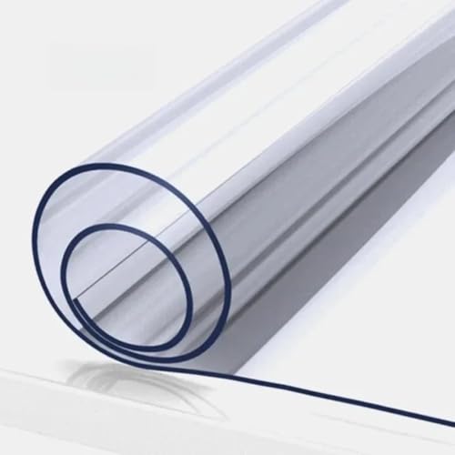 Transparente PVC-Tischdecke, 3,0 mm dick, Schutzfolie, transparent, wasserdicht, ölbeständig, für Zuhause, 2,0 mm, 50 x 120 cm Transparente PVC-Tischdecke, 3,0 mm dick, Schutzfolie, transparent, wasserdicht, ölbeständig, für Zuhause, 2,0 mm, 50 x 120 cm von CSHWXY