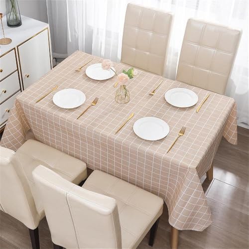 wasserdichte Karierte Tischdecke, ölbeständig, Esstischmatte, Moderne Einrichtung, Dekoration, Home Party, A, 1 Stück wasserdichte Karierte Tischdecke, ölbeständig, Esstischmatte, Moderne Einrichtung, Dekoration, Home Party, A, 1 Stück von CSHWXY