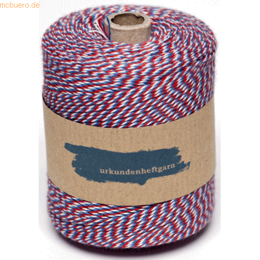 csk kontorbedarf Urkunden-Heftgarn blau/weiß/rot Rolle ca. 360m csk kontorbedarf Urkunden-Heftgarn blau/weiß/rot Rolle ca. 360m von csk kontorbedarf