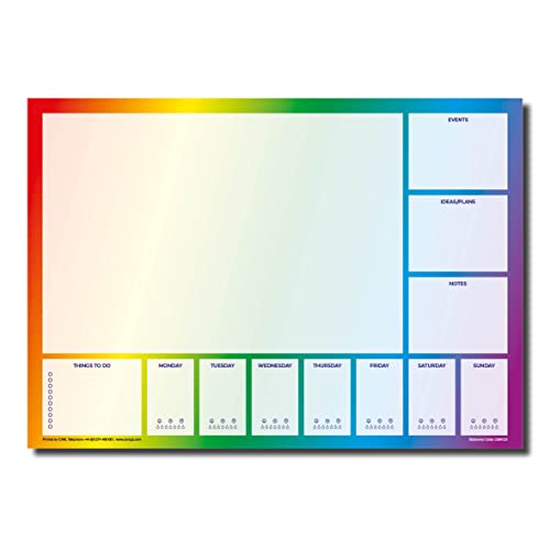 Notizblock, Schreibtischunterlage und Wochenplaner, A4, 50 Blatt pro Block, dickeres 90 g/m² Papier Notizblock, Schreibtischunterlage und Wochenplaner, A4, 50 Blatt pro Block, dickeres 90 g/m² Papier von CSM