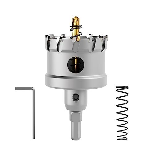 CSOOM Upgrade Hochleistungs-Hartmetall-Lochsäge,TCT Lochschneider.Edelstahl und Metallgitter sind die ideale Wahl (51mm) von CSOOM