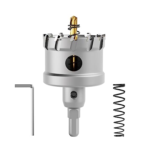 CSOOM Upgrade Hochleistungs-Hartmetall-Lochsäge,TCT Lochschneider.Edelstahl und Metallgitter sind die ideale Wahl (52mm) von CSOOM