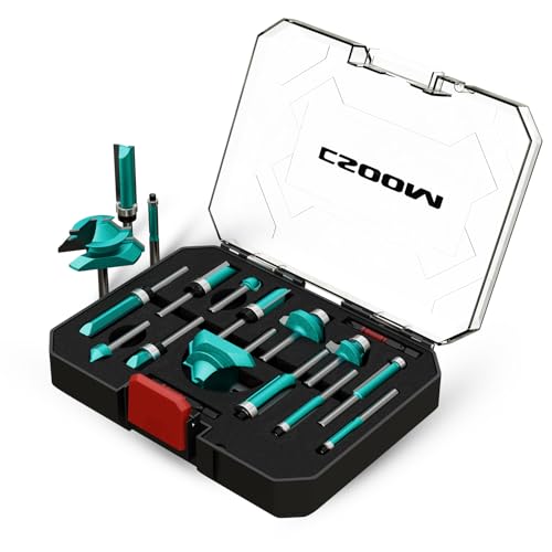 CSOOM 15-teiliges Fräser-Bit-Set – 1/4-Zoll-Schaft mit professionellen Holzbearbeitungswerkzeugen für präzises Schnitzen und vielseitig einsetzbar CSOOM 15-teiliges Fräser-Bit-Set – 1/4-Zoll-Schaft mit professionellen Holzbearbeitungswerkzeugen für präzises Schnitzen und vielseitig einsetzbar von CSOOM