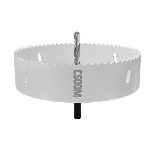 CSOOM 155mm M42 BiMetall Lochsäge, weiß, für Bohrwerkzeuge in Holz, Kunststoff, Gipskarton und Blech CSOOM 155mm M42 BiMetall Lochsäge, weiß, für Bohrwerkzeuge in Holz, Kunststoff, Gipskarton und Blech von CSOOM