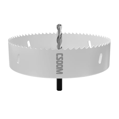 CSOOM 165mm M42 BiMetall Lochsäge, weiß, für Bohrwerkzeuge in Holz, Kunststoff, Gipskarton und Blech CSOOM 165mm M42 BiMetall Lochsäge, weiß, für Bohrwerkzeuge in Holz, Kunststoff, Gipskarton und Blech von CSOOM