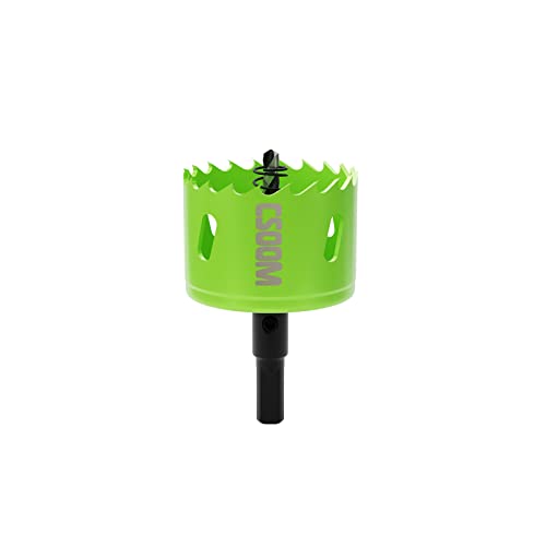 CSOOM 55mm M42 Bi-Metall-Lochsäge Bohrkrone Für Arbeiten in Gipskarton, Kunststoff, Holz, dünnes Metall, dünnem Stahl-blech, Hochleistungs-Bohrwerkzeug von CSOOM