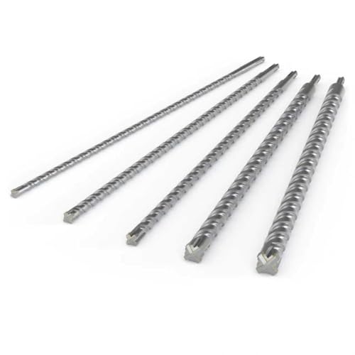 CSOOM SDS Plus Bohrer 10,12,16,22,25 (600mm), Professionell Betonbohrer，Ideal zum Bohren in Stein, Beton, Naturstein, Ziegelmauer von CSOOM