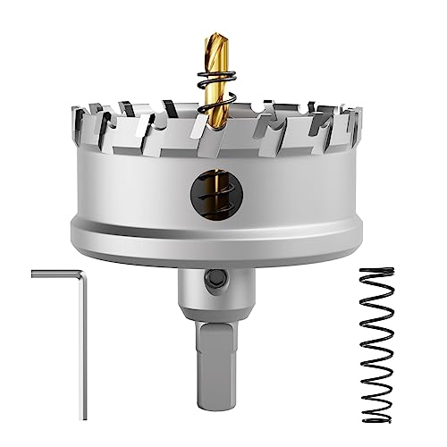 CSOOM Upgrade Hochleistungs-Hartmetall-Lochsäge,TCT Lochschneider.Edelstahl und Metallgitter sind die ideale Wahl (76mm) von CSOOM