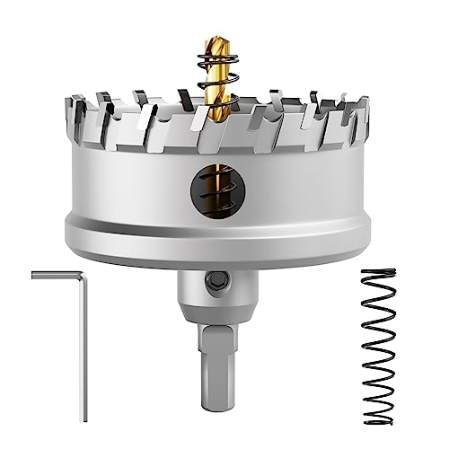 CSOOM Upgrade Hochleistungs-Hartmetall-Lochsäge,TCT Lochschneider.Edelstahl und Metallgitter sind die ideale Wahl(80mm) von CSOOM