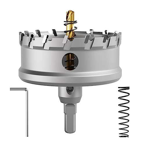 CSOOM Upgrade Hochleistungs-Hartmetall-Lochsäge,TCT Lochschneider.Edelstahl und Metallgitter sind die ideale Wahl (85mm) von CSOOM