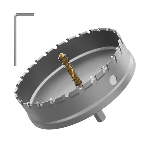 CSOOM Upgrade Hochleistungs-Hartmetall-Lochsäge,TCT Lochschneider.Edelstahl und Metallgitter sind die ideale Wahl(125mm) von CSOOM