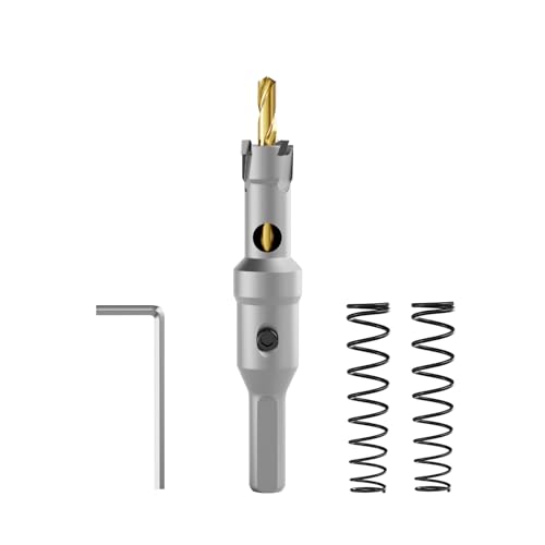 CSOOM Upgrade Hochleistungs-Hartmetall-Lochsäge,TCT Lochschneider.Edelstahl und Metallgitter sind die ideale Wahl (13mm) von CSOOM