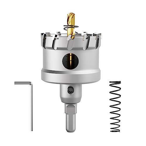 CSOOM Upgrade Hochleistungs-Hartmetall-Lochsäge,TCT Lochschneider.Edelstahl und Metallgitter sind die ideale Wahl (53mm) von CSOOM