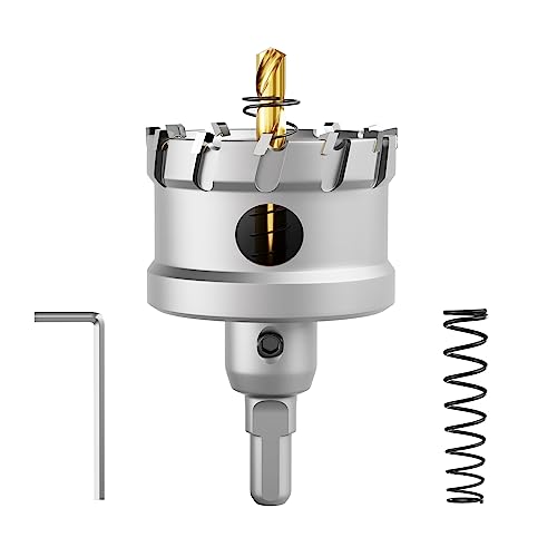 CSOOM Upgrade Hochleistungs-Hartmetall-Lochsäge,TCT Lochschneider.Edelstahl und Metallgitter sind die ideale Wahl(57mm) von CSOOM