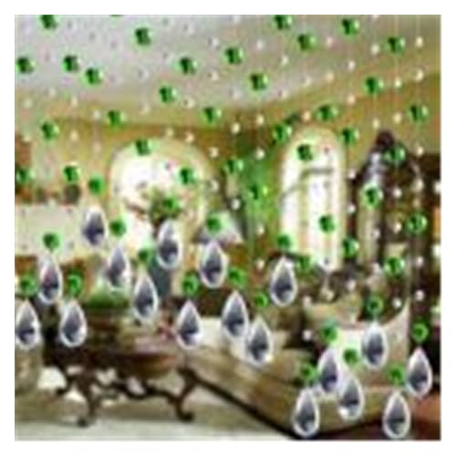 Kristallperlen-Vorhang 1 stücke * Glasperlen Vorhang Luxus Wohnzimmer Schlafzimmer Fenster Tür Hochzeit Dekor Schnur-Perlen-Vorhang (Color : B) von CSSHNL