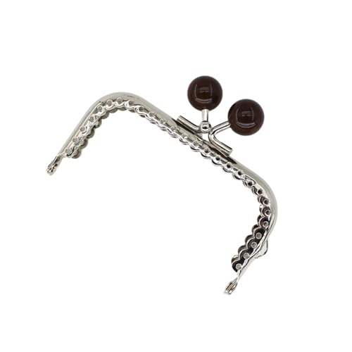 Taschenbügel Taschen Verschluss 3 Stück 8,5 cm Candy Perlen Silber Ton glänzend Metall Geldbörse Rahmen Griff for Clutch Bag Handtasche Zubehör machen Nähen Kuss Verschluss Verschluss(Dark Brown) Taschenbügel Taschen Verschluss 3 Stück 8,5 cm Candy Perlen Silber Ton glänzend Metall Geldbörse Rahmen Griff for Clutch Bag Handtasche Zubehör machen Nähen Kuss Verschluss Verschluss(Dark Brown) von CSSHNL
