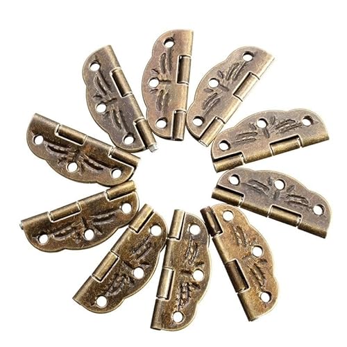 CSSQCSSUANB Klappscharniere, Scharnier, Türscharniere 10 Teile/Satz 30mm x 22mm Tür Scharniere Legierung Gedreht von 0 Grad bis 280 Grad Antike Bronze Werkzeug Teile von CSSQCSSUANB