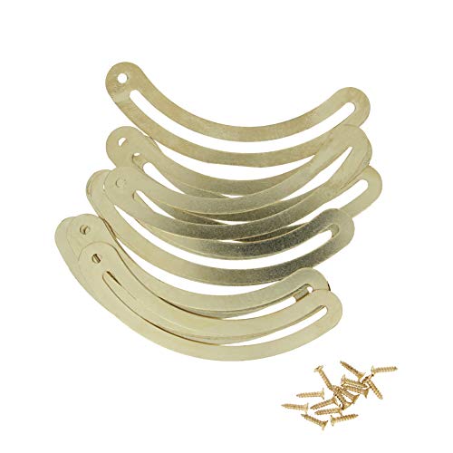 CSSQCSSUANB Klappscharniere, Scharnier, Türscharniere Klappscharnierhalterung, 10 Stück, for Schränke, Türen, Schreibtische, 69 mm x 15 mm, Goldton CSSQCSSUANB Klappscharniere, Scharnier, Türscharniere Klappscharnierhalterung, 10 Stück, for Schränke, Türen, Schreibtische, 69 mm x 15 mm, Goldton von CSSQCSSUANB