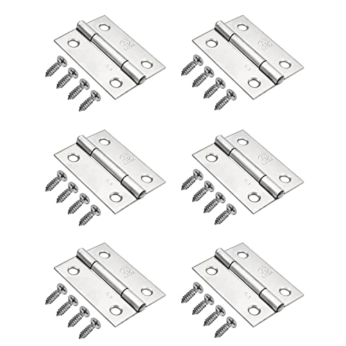 CSSQCSSUANB Klappscharniere, Scharnier, Türscharniere Scharniere for Schrank, Schublade, Tür, Edelstahl, 3,8 cm Länge, 2 Stück/4 Stück/6 Stück/8 Stück/10 Stück/12 Stück (Größe: 8 Stück)(6 Pieces) von CSSQCSSUANB