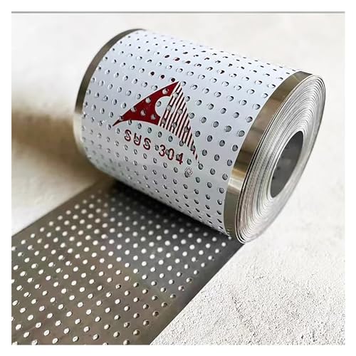 CSSQCSSUANB Perforiertes Metallblech, Metalllochplatte Lochblech aus Edelstahl 304, dekorativer Sieblochdurchmesser 8 mm (39 x 100 cm)(24x800cm) von CSSQCSSUANB