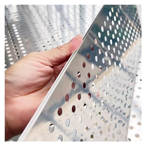 CSSQCSSUANB Perforiertes Metallblech, Metalllochplatte Lochblech aus Edelstahl 304, dekorativer Sieblochdurchmesser 8 mm (39 x 100 cm)(49x600cm) von CSSQCSSUANB