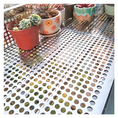 CSSQCSSUANB Perforiertes Metallblech, Metalllochplatte Lochblech aus Edelstahl 304, dekorativer Sieblochdurchmesser 8 mm (39 x 100 cm)(75x600cm) von CSSQCSSUANB