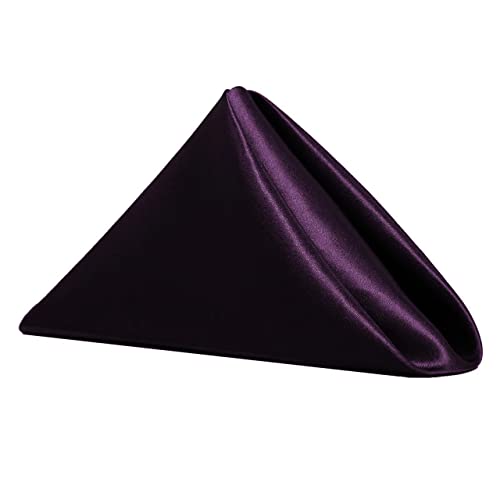 Servietten, Stoffservietten Serviettenstoff, 10 Stück, 30 x 30 cm, quadratisch, Satinstoff, Servietten, Taschentuch for Hotel, Zuhause, Hochzeit, Dekoration, Tischtuch (A)(T17) von CSSQCSSUANB