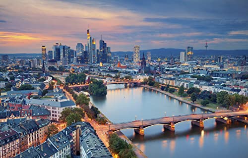 CSUNNY Malen nach Zahlen für City River Architecture Deutschland Brücke Frankfurt am Main Maines 50x60cm CSUNNY Malen nach Zahlen für City River Architecture Deutschland Brücke Frankfurt am Main Maines 50x60cm von CSUNNY