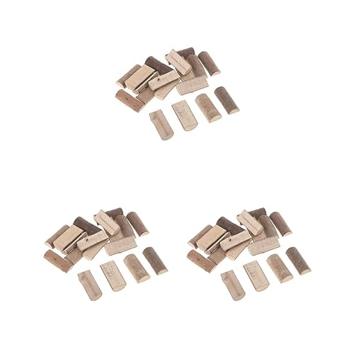 20 Stück natürliche Halbholz-Scheiben, für Heimdekoration, DIY-Zubehör (3 Set) von CSXMONEY