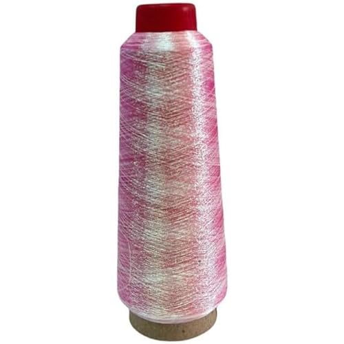 3200M Metallic Stickmaschinengarn, Glitzer Polyester Nähgarn für Stickerei und dekoratives Nähen (#02 4302) von CSXMONEY