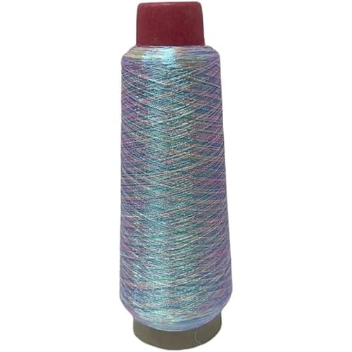 3200M Metallic Stickmaschinengarn, Glitzer Polyester Nähgarn für Stickerei und dekoratives Nähen (#02 M025) von CSXMONEY