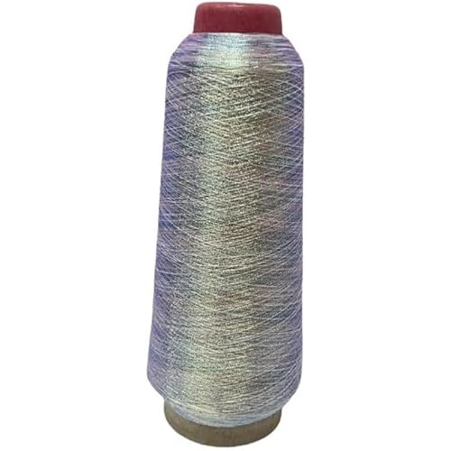3200M Metallic Stickmaschinengarn, Glitzer Polyester Nähgarn für Stickerei und dekoratives Nähen (#02 MO23) von CSXMONEY