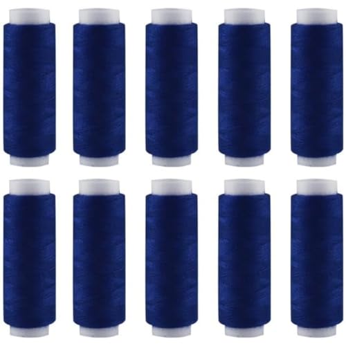 Nähgarn, 10 Stück, 200 Meter, marineblau, Nähgarn, für Nähmaschine, Handnähen, Stickerei von CSXMONEY