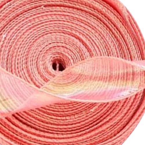 Schillerndes Organza-Chiffonband, 4 cm x 40 m, durchscheinendes Organza-Band, für Geschenke und Blumensträuße, Rot von CSXMONEY