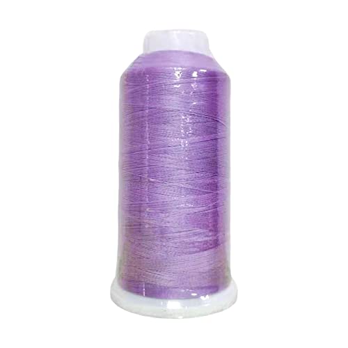 Spule leuchtet im Dunkeln, Stickgarn, buntes Polyester-Stickmaschinengarn, zum Sticken, Quilten, Nähen (lila) von CSXMONEY