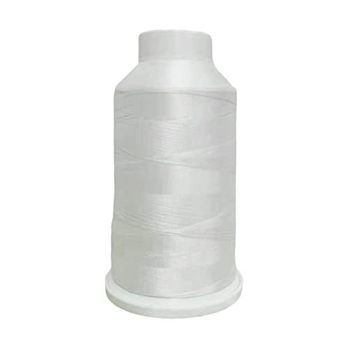 Spule leuchtet im Dunkeln, Stickgarn, buntes Polyester-Stickmaschinengarn, zum Sticken, Quilten, Nähen (weiß) von CSXMONEY