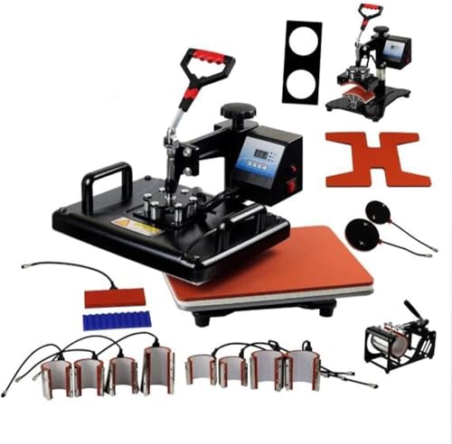CSYQPDMBDL Transferpresse,Hitzepresse,Heißpresse, Digitale Sublimation, 360 Grad drehbar, professionelle Wärmeübertragung for T-Shirt, Mütze, T-Shirt-Pressmaschine von CSYQPDMBDL