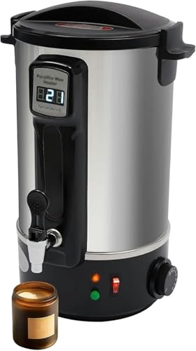 CSYQPDMBDL Wachsschmelzer für die Herstellung von Kerzen, großer Schmelztopf aus elektrischem Wachs, 8 – 35 l, kommerzielle Maschine zur Herstellung von Kerzen mit Temperaturkontrolle (8 l) von CSYQPDMBDL