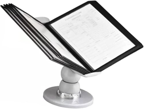 Referenz-Organizer, Wand-Referenz-Organizer, 10 Anzeigetaschen, Schreibtisch-Flip-Dateihalter, for die Anzeige und Aufbewahrung von A4-Dokumenten im Büro von CSYQPDMBDL